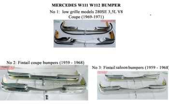 Mercedes W111 W112 Model Saloon And Coupe/Cabriole