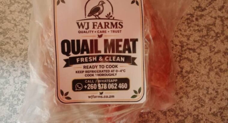 Quail Meat (Kwale) – WJ Farms, Lusaka